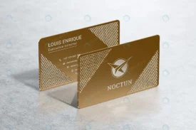 gold metal business card logo mockup with modern crc368277ca size141.34mb - title:Home Main - اورچین فایل - format: - sku: - keywords: p_id:18