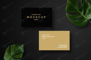 golden business card mockup design dark backgroun crce2ba7e57 size32.89mb - title:Home - اورچین فایل - format: - sku: - keywords: p_id:18