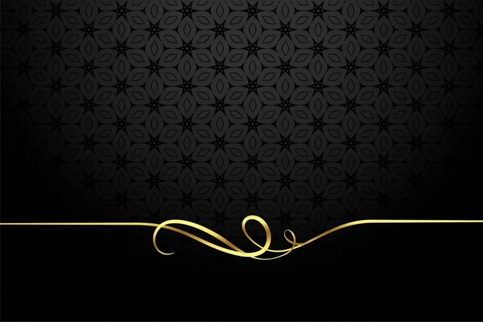 golden calligraphic swirl border black background crc5d2d8bf0 size2.92mb - title:پس زمینه مشکی بافت گل با روبان طلایی - اورچین فایل - format:EPS - وکتور - sku:crc5d2d8bf0 - keywords: p_id:98389