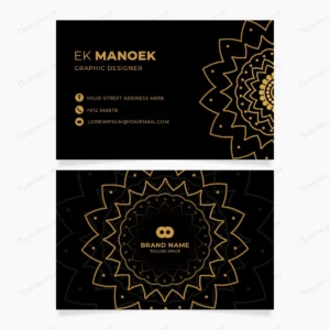 golden flower business identity cards template crc6265b854 size1.75mb - title:Home - اورچین فایل - format: - sku: - keywords: p_id:18