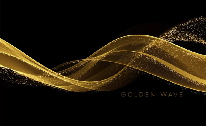 golden flowing wave with sequins glitter dust bla crc3b13bdb4 size8.55mb - title:بکگراند انتزاعی با خطوط موج دار طلایی - اورچین فایل - format:EPS - وکتور - sku:crc3b13bdb4 - keywords: p_id:94323
