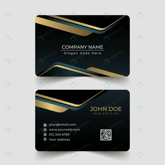 golden gradient business cards crce4d252f3 size1.07mb - title:تمپلیت کارت ویزیت مشکی - اورچین فایل - format:EPS - وکتور - sku:crce4d252f3 - keywords: p_id:80295