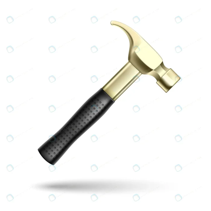 golden hammer tool isolated crc30525c17 size1.04mb - title:وکتور چکش طلایی - اورچین فایل - format:EPS - وکتور - sku:crc30525c17 - keywords: p_id:90173