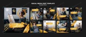 golden paint social media post template crc834027cb size222.7mb - title:Home - اورچین فایل - format: - sku: - keywords: p_id:18