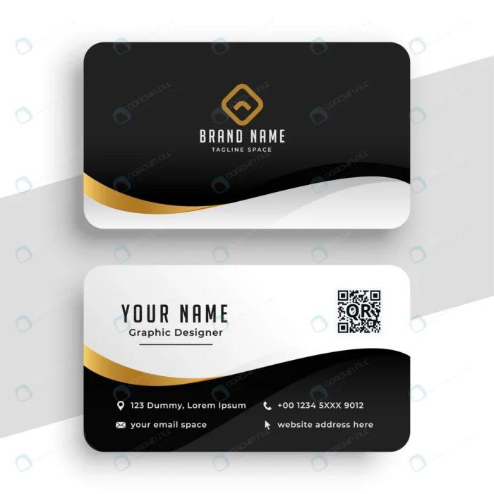 golden wave business card design crc1046f754 size1.16mb - title:کارت ویزیت تجاری شیک با فرمت وکتور - اورچین فایل - format:EPS - وکتور - sku:crc1046f754 - keywords: p_id:80313