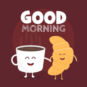 good morning vector illustration funny cute crois crc1ce51a4b size2.52mb - title:Home - اورچین فایل - format: - sku: - keywords: p_id:18