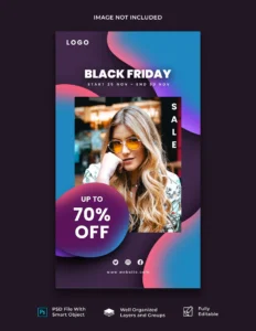 gradient black friday instagram story template - title:Home - اورچین فایل - format: - sku: - keywords: p_id:18