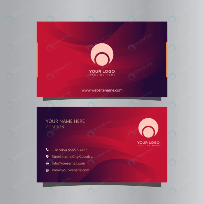 gradient business card template crccfa101c7 size0.98mb - title:وکتور کارت ویزیت با طرح گرادینت قرمز به مشکی - اورچین فایل - format:EPS - وکتور - sku:crccfa101c7 - keywords: p_id:56056