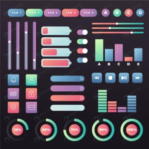 gradient colored ui kit collection 3 crc1923d3ac size1.18mb - title:Home - اورچین فایل - format: - sku: - keywords: p_id:18