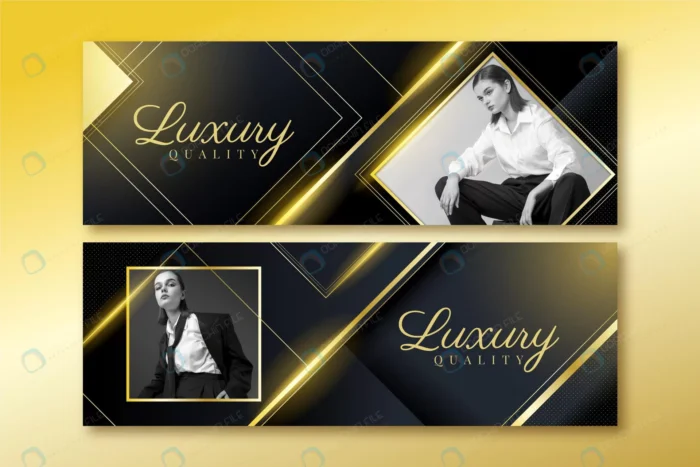 gradient golden luxury banners set with photo crc2070e533 size10.22mb - title:قالب بنر لاکچری - اورچین فایل - format:EPS - وکتور - sku:crc2070e533 - keywords: p_id:89071