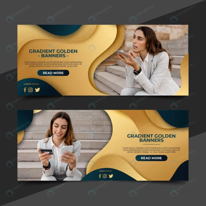 gradient golden luxury banners set with photo 2 crc7045260b size12.28mb - title:قالب آماده بنر با فرمت وکتور - اورچین فایل - format:EPS - وکتور - sku:crc7045260b - keywords: p_id:89073
