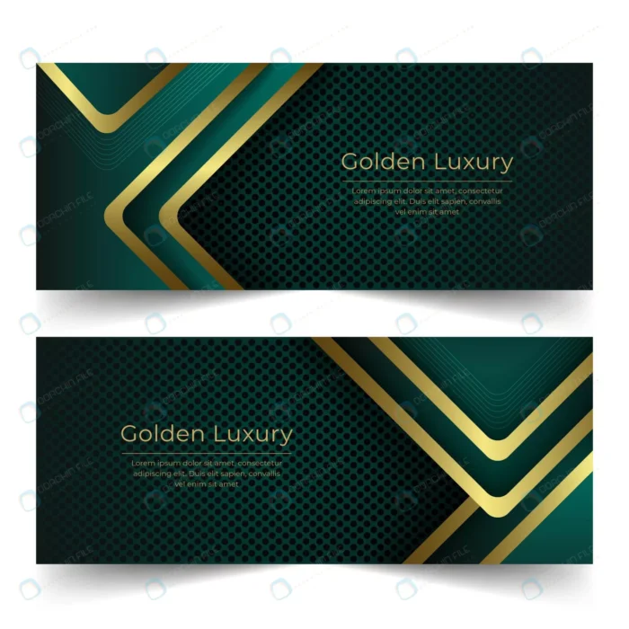 gradient golden luxury banners set 2 crc0d26818a size2.56mb - title:بنر با پس زمینه سبز و طلایی - اورچین فایل - format:EPS - وکتور - sku:crc0d26818a - keywords: p_id:89079