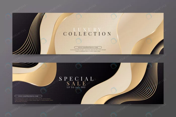 gradient golden luxury banners 2 crc49a9e664 size11.74mb - title:وکتور بنر لاکچری - اورچین فایل - format:EPS - وکتور - sku:crc49a9e664 - keywords: p_id:89091