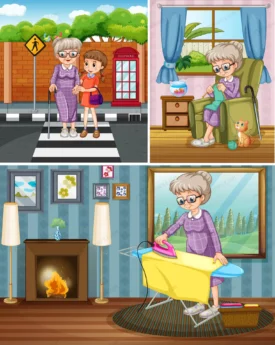 grandmother doing different activities crcbfb2963b size9.27mb - title:Home Main - اورچین فایل - format: - sku: - keywords: p_id:18