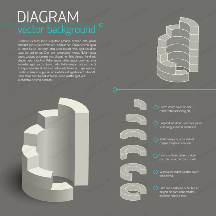 gray business diagram infographic with isolate el crc08375dfa size2.61mb - title:قالب اینفوگرافیک مرحله ای - اورچین فایل - format:EPS - وکتور - sku:crc08375dfa - keywords: p_id:94135