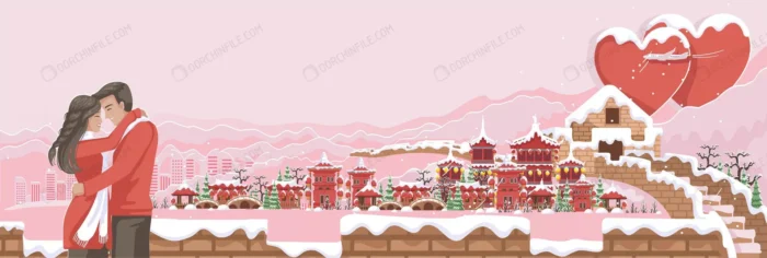 greatgreat wall china landmarks china banner back crce7b5d1ab size4.54mb - title:وکتور زوج جوان با پس زمینه کشور چین - اورچین فایل - format:EPS - وکتور - sku:crce7b5d1ab - keywords: p_id:100125