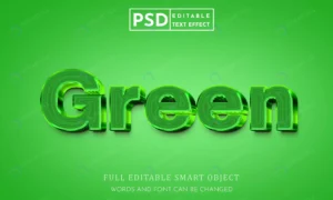 green 3d text style effect psd premium template rnd245 frp31553203 - title:Home - اورچین فایل - format: - sku: - keywords: p_id:18