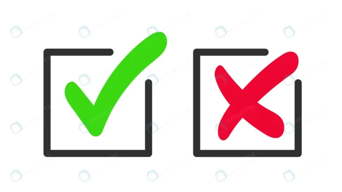 green checkmark red cross icon symbol approved re crcd6c0a7c5 size0.40mb 1 - title:فایل وکتور علامت های تایید و ضربدر سبز و قرمز - اورچین فایل - format:EPS - وکتور - sku:crcd6c0a7c5 - keywords: p_id:48774