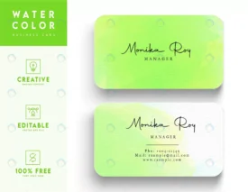 green water color business card template crcbfa4f492 size38.14mb - title:Home Main - اورچین فایل - format: - sku: - keywords: p_id:18