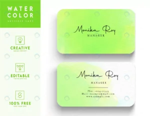 green water color business card template crcbfa4f492 size38.14mb - title:Home - اورچین فایل - format: - sku: - keywords: p_id:18