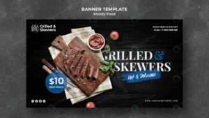 grilled and skewers restaurant banner template crc2c4f95db size121.12mb - title:Home - اورچین فایل - format: - sku: - keywords: p_id:18