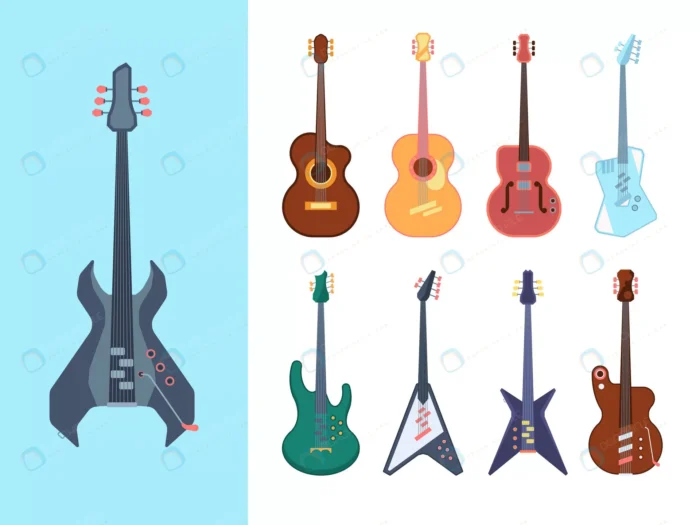 guitars stylish set instruments acoustic jazz cou crcd0072064 size1.88mb - title:دانلود مجموعه وکتور ساز گیتار - اورچین فایل - format:EPS - وکتور - sku:crcd0072064 - keywords: p_id:38351