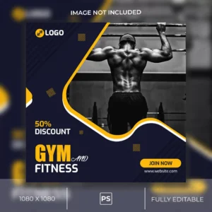 gym fitness instagram post square banner 2 crc8ed0f9bc size1.26mb - title:Home - اورچین فایل - format: - sku: - keywords: p_id:18