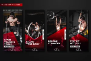 gym fitness instagram stories template collection crc5c690759 size2.47mb - title:Home - اورچین فایل - format: - sku: - keywords: p_id:18