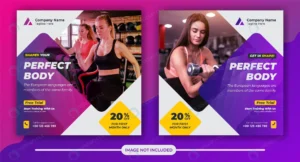 gym fitness social media post banner square flyer crc3f4e27e4 size7.67mb - title:Home - اورچین فایل - format: - sku: - keywords: p_id:18