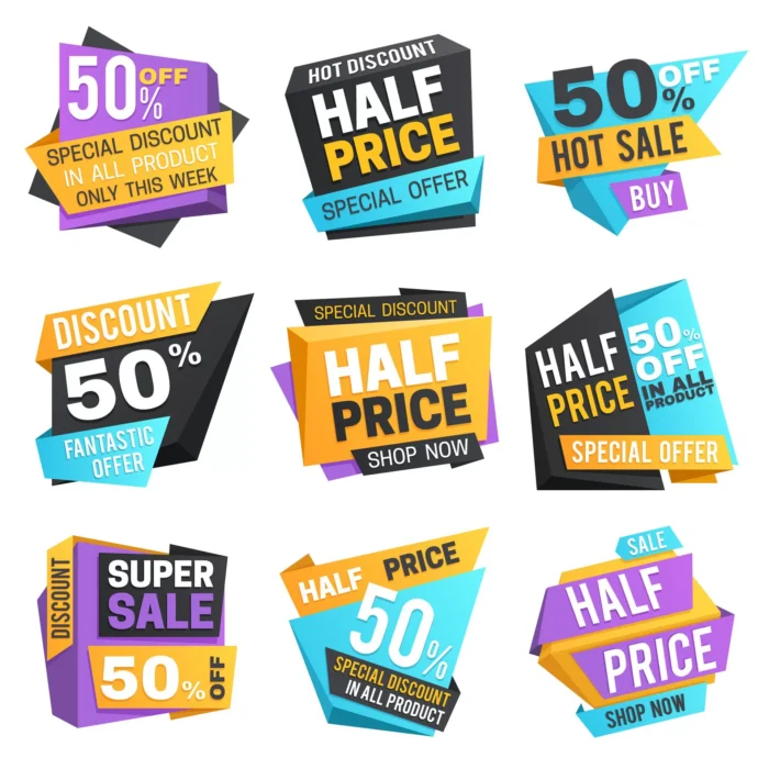 half price labels super 50 off discount sale pric crc32a4eb29 size3.97mb - title:دانلود مجموعۀ برچسب تبلیغاتی ویژۀ تخفیف - اورچین فایل - format:EPS - وکتور - sku:crc32a4eb29 - keywords: p_id:36537