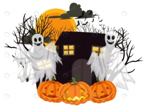 halloween ghosts with jack o lantern crc21fa782b size4.45mb - title:Home - اورچین فایل - format: - sku: - keywords: p_id:18