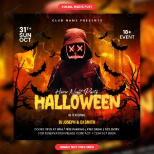 halloween horror night party social media post fl crc13d59c00 size15.02mb 1 - title:Home - اورچین فایل - format: - sku: - keywords: p_id:18