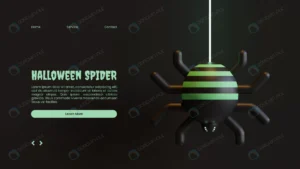 halloween landing page template with spider 3d re crc1020a731 size32.72mb 1 - title:Home - اورچین فایل - format: - sku: - keywords: p_id:18