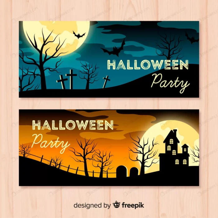 halloween party banner crcb60ea638 size15.68mb - title:بنر جشن هالووین با فرمت وکتور - اورچین فایل - format:EPS - وکتور - sku:crcb60ea638 - keywords: p_id:92653