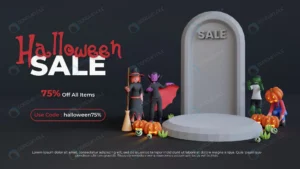 halloween sale podium template with 3d render cha crc1cfa8bd7 size8.87mb 1 - title:Home - اورچین فایل - format: - sku: - keywords: p_id:18