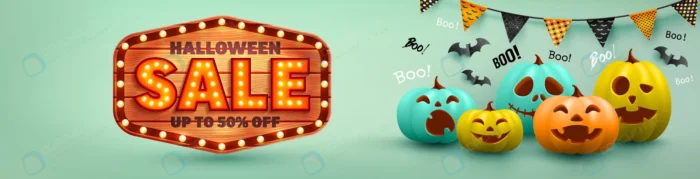halloween sale poster banner template with colorf crc459776de size20.09mb - title:وکتور بنر حراج 50% ویژه هالووین - اورچین فایل - format:EPS - وکتور - sku:crc459776de - keywords: p_id:64582