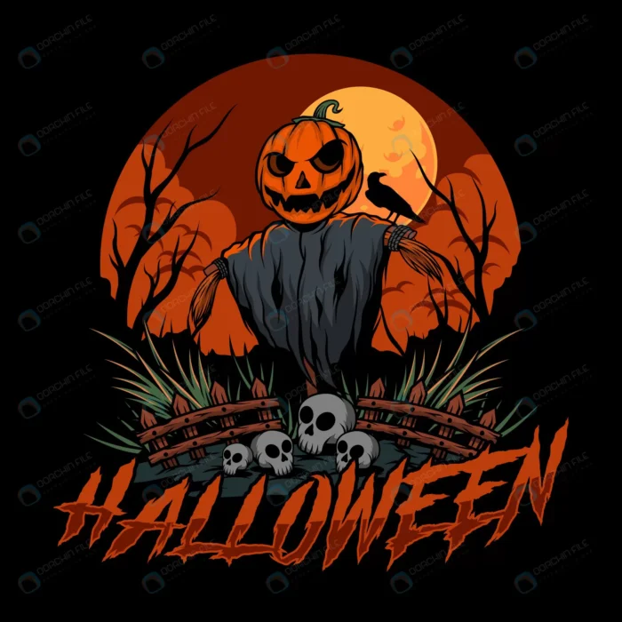 halloween vector illustration crce3be6742 size8.24mb 1 - title:طرح وکتور برای روز هالووین - اورچین فایل - format:EPS - وکتور - sku:crce3be6742 - keywords: p_id:43755