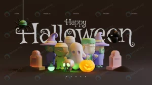 halloween web page template with 3d rendering ill crcf6f466f3 size46.14mb 1 - title:Home - اورچین فایل - format: - sku: - keywords: p_id:18