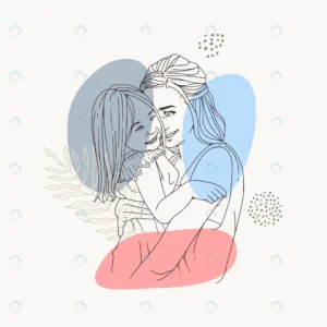 hand drawing mother hugging her child using line crc7c559e2e size745.12kb 1 - title:Home - اورچین فایل - format: - sku: - keywords: p_id:18