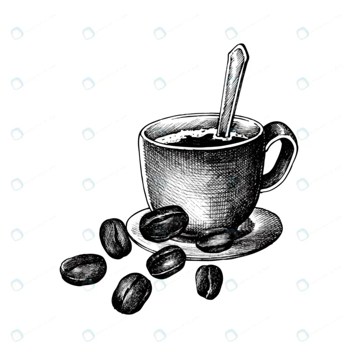 hand drawm coffee coffee bean crc661b9b35 size7.64mb - title:وکتور قهوه در فنجان - اورچین فایل - format:EPS - وکتور - sku:crc661b9b35 - keywords: p_id:52074