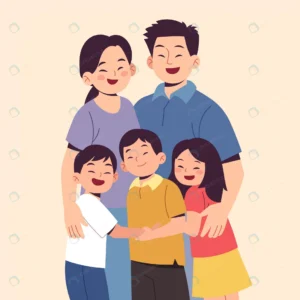 hand drawn asian family illustration crcbb2648e3 size0.36mb - title:Home - اورچین فایل - format: - sku: - keywords: p_id:18