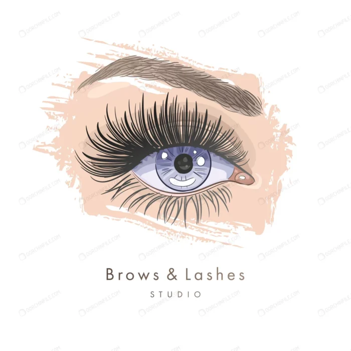 hand drawn beautiful female eye with long black e crca3be5937 size2.01mb - title:چشم و ابروی زن با فرمت وکتور - اورچین فایل - format:EPS - وکتور - sku:crca3be5937 - keywords: p_id:92901