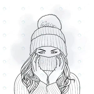 hand drawn beautiful woman wearing winter clothes crc40bf685d size1.89mb 1 - title:Home - اورچین فایل - format: - sku: - keywords: p_id:18