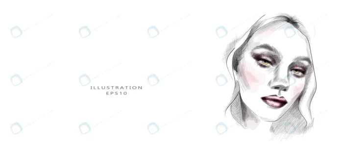 hand drawn beautiful young woman s face sketch.jp crc0552fd2a size6.83mb 1 - title:وکتور نقاشی خانم جوان زیبا - اورچین فایل - format:EPS - وکتور - sku:crc0552fd2a - keywords: p_id:47320