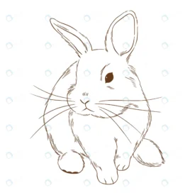 hand drawn bunny outline illustration crcd30b920d size1.11mb - title:Home Main - اورچین فایل - format: - sku: - keywords: p_id:18