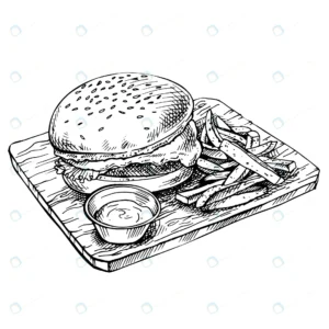 hand drawn cheeseburger wood sketch big humburger crce0473faa size1.52mb - title:Home - اورچین فایل - format: - sku: - keywords: p_id:18