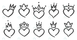 hand drawn crowned hearts doodle princess king qu crc0f300ba9 size947.6kb - title:Home - اورچین فایل - format: - sku: - keywords: p_id:18