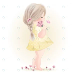 hand drawn cute little girl with watercolor illus crc16a8ce45 size10.30mb 1 - title:Home - اورچین فایل - format: - sku: - keywords: p_id:18