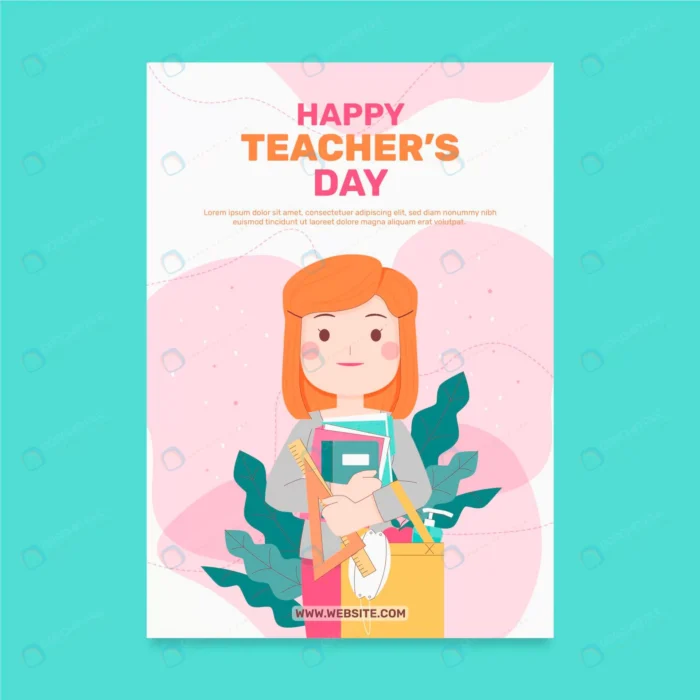 hand drawn flat teachers day vertical poster temp crc6aaaa403 size0.77mb - title:وکتور پوستر تبریک روز معلم - اورچین فایل - format:EPS - وکتور - sku:crc6aaaa403 - keywords:وکتور پوستر تبریک روز معلم, وکتور, پوستر, دانلود رایگان, فایل تکی, مدرسه و آموزش, وکتور رایگان p_id:59380
