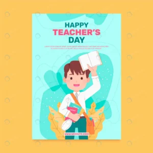 hand drawn flat teachers day vertical poster temp crcbff35f96 size0.85mb - title:Home - اورچین فایل - format: - sku: - keywords: p_id:18